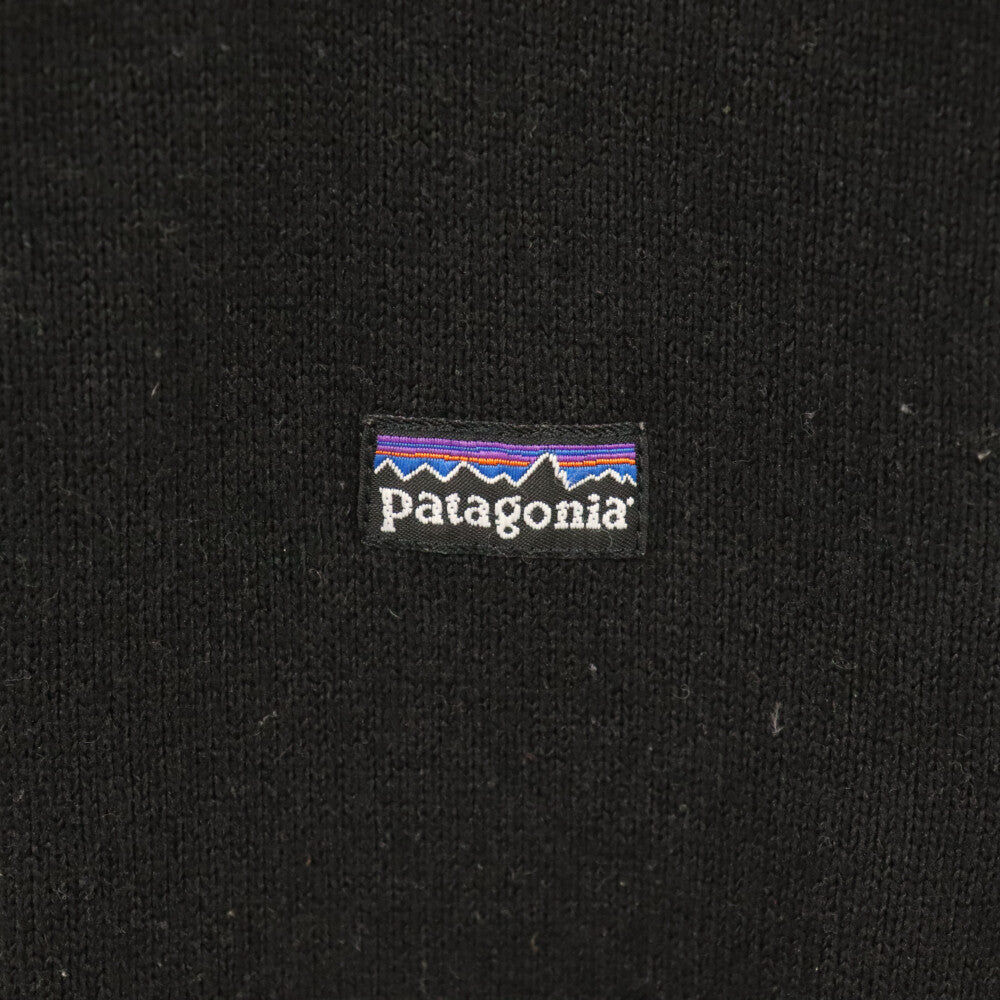 PATAGONIA(パタゴニア) 12年製 ワンポイントロゴ ジップアップ ベターセーターベスト レディース ブラック 25885