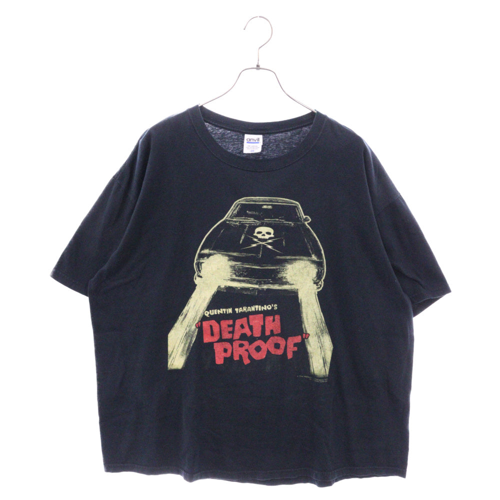 VINTAGE(ヴィンテージ) 90-00S DEATH PROOF デスプルーフ グラフィックプリント ムービー 半袖Tシャツ ブラック anvilバータグ