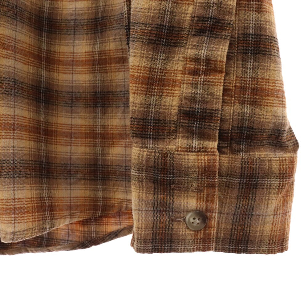 PENDLETON(ペンドルトン) ダブルポケット マドラスチェック レギュラーカラー長袖シャツ ブラウン