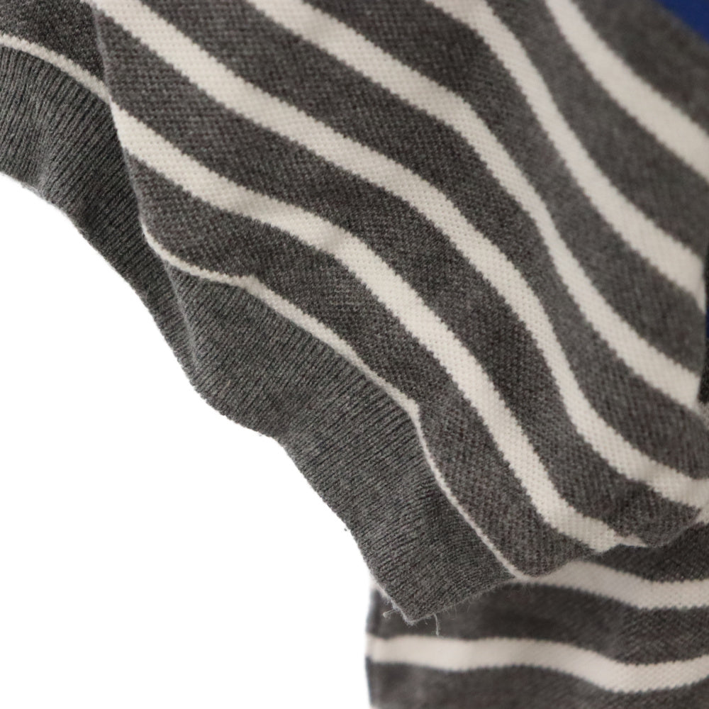 UNIFORM EXPERIMENT(ユニフォームエクスペリメント) COTTON SEED STITCH BORDER S/S POLO ボーダー鹿の子 半袖 ポロシャツ UE-110067