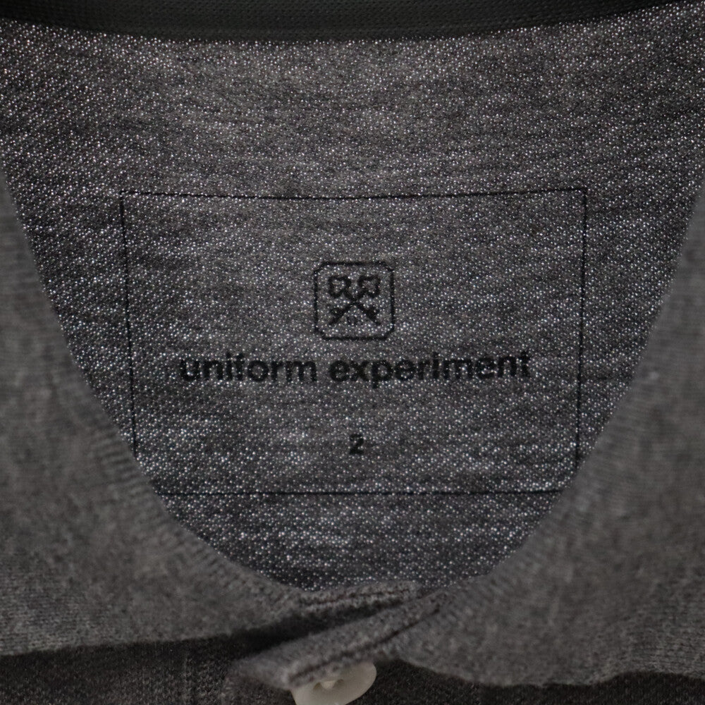 UNIFORM EXPERIMENT(ユニフォームエクスペリメント) COTTON SEED STITCH BORDER S/S POLO ボーダー鹿の子 半袖 ポロシャツ UE-110067