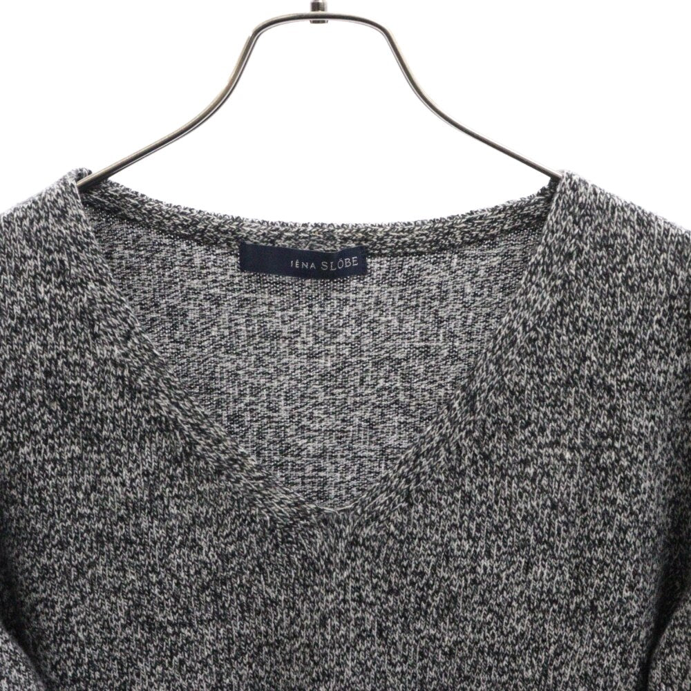 SLOBE IENA(スローブイエナ) Vネック ウールニット ワンピース グレー 15-040-912-3200-3-0 レディース