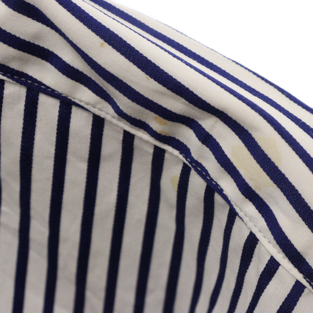 monkey time(モンキータイム) STN STRIPE CROPPED REG SS スタン ストライプ クロップド 半袖シャツ ブルー 8316-149-0201