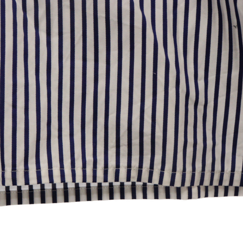 monkey time(モンキータイム) STN STRIPE CROPPED REG SS スタン ストライプ クロップド 半袖シャツ ブルー 8316-149-0201