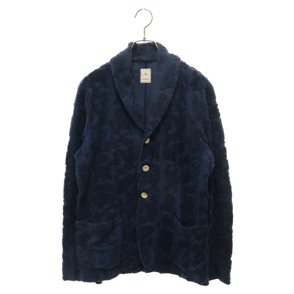 KICS DOCUMENT(キックスドキュメント) パイル ジャガード テーラード ジャケット ネイビー 02-1401-0001-00-09