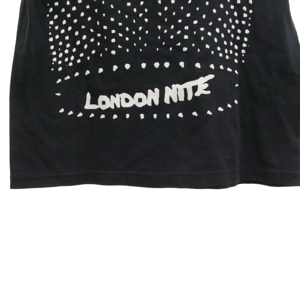 GOODENOUGH(グッドイナフ) 00sLONDON NITE ロンドン ナイト ロゴプリント 半袖Tシャツ カットソー ブラック