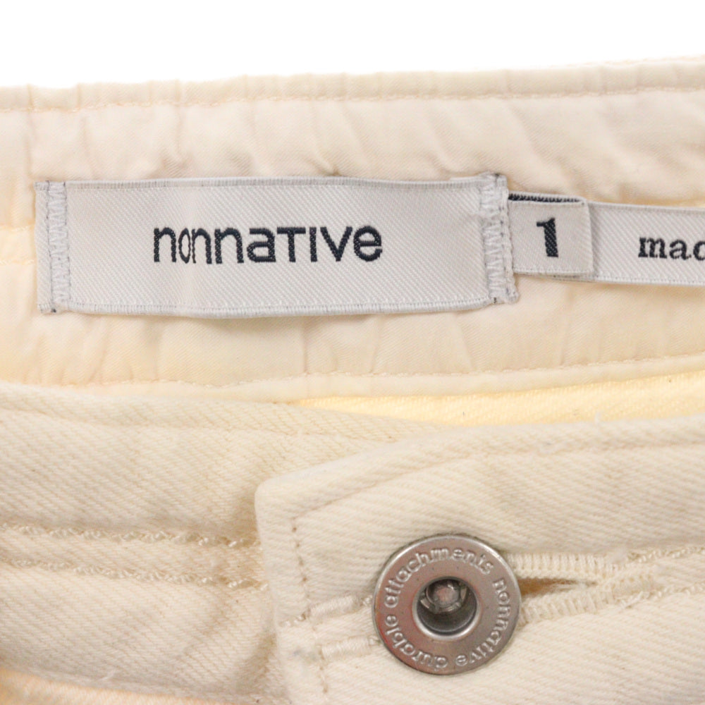 nonnative(ノンネイティブ) 15SS DWELLER 5P JEANS ストレート デニム パンツ ホワイト NN-P2708