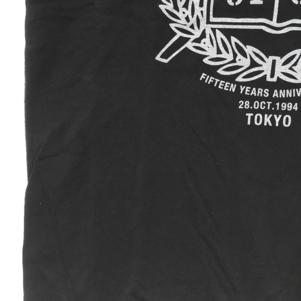 NEIGHBORHOOD(ネイバーフッド) エンブレム ロゴプリント クルーネック 半袖カットソー Tシャツ ブラック