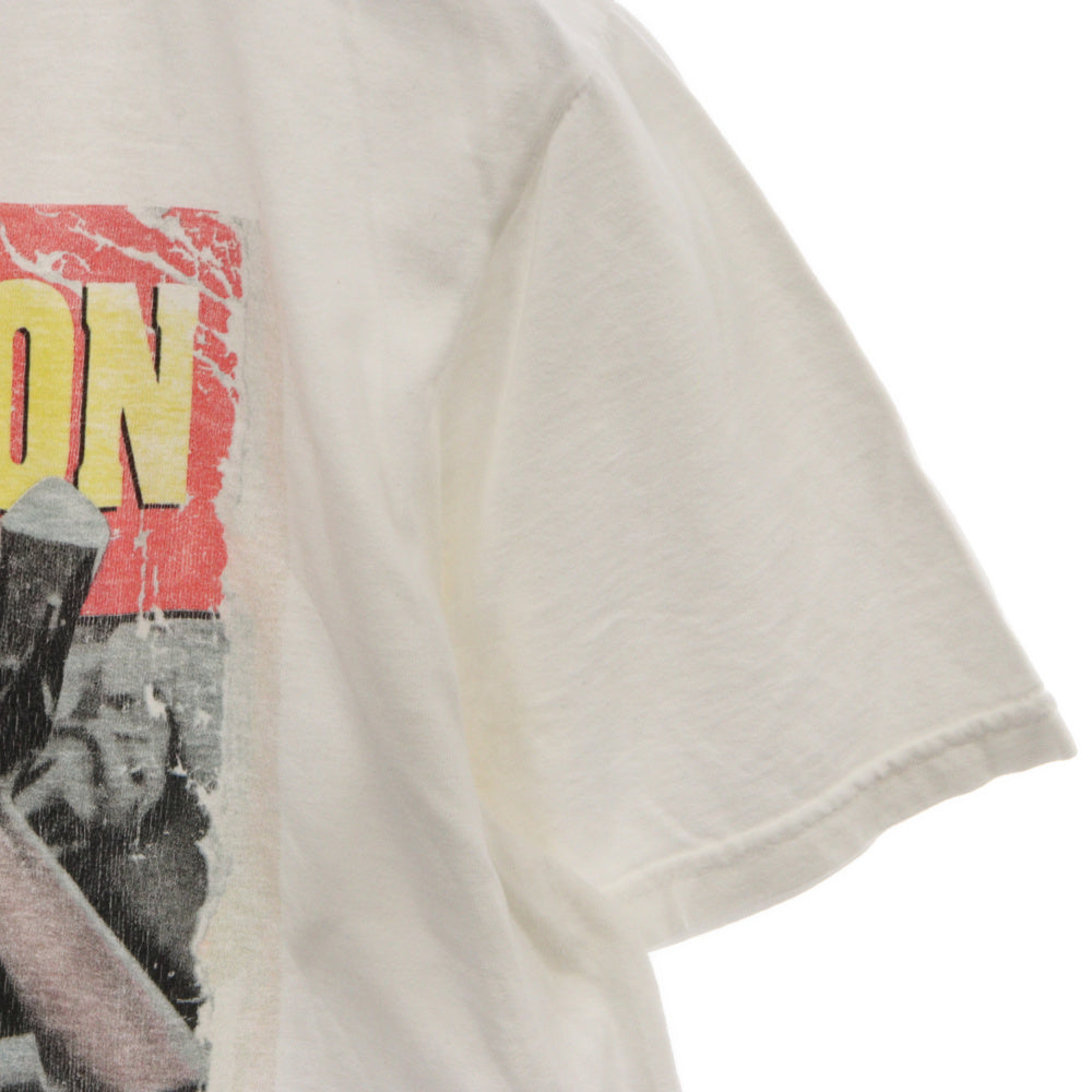 NO BRAND(ノーブランド) 2015年製 PULP FICTIONS MIRAMAXボディー パルプフィクション プリント 半袖カットソー ムービー Tシャツ ホワイト