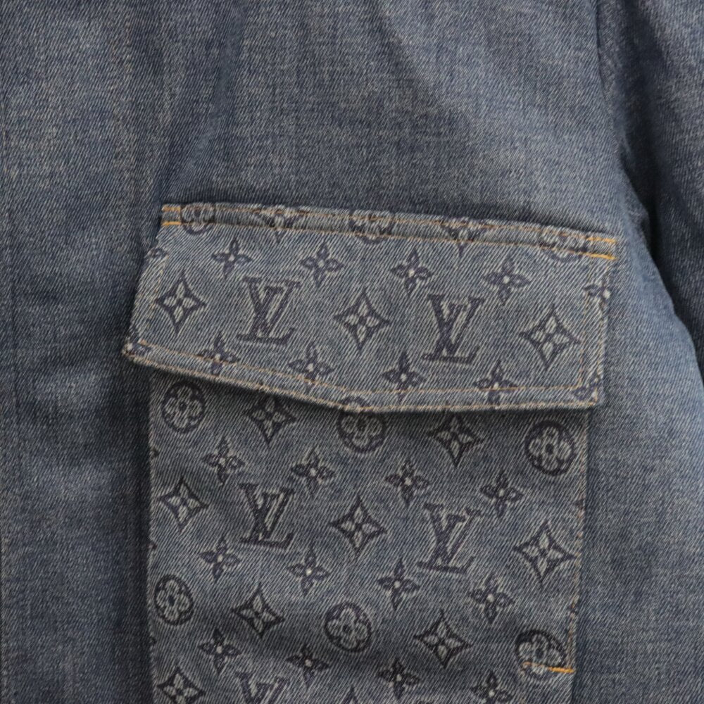 LOUIS VUITTON(ルイヴィトン) モノグラム パデッド デニムジャケット インディゴ 1AAV2L RM231M SU0 HOB11E