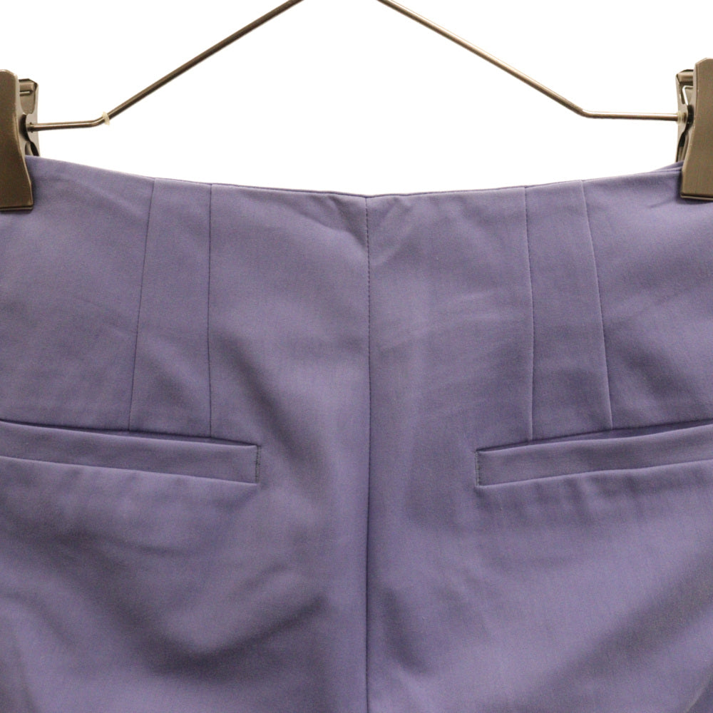 UNITED ARROWS(ユナイテッドアローズ) ハイウエスト ジップフライ コットン テーパードパンツ ブルー 1514-202-4474 レディース