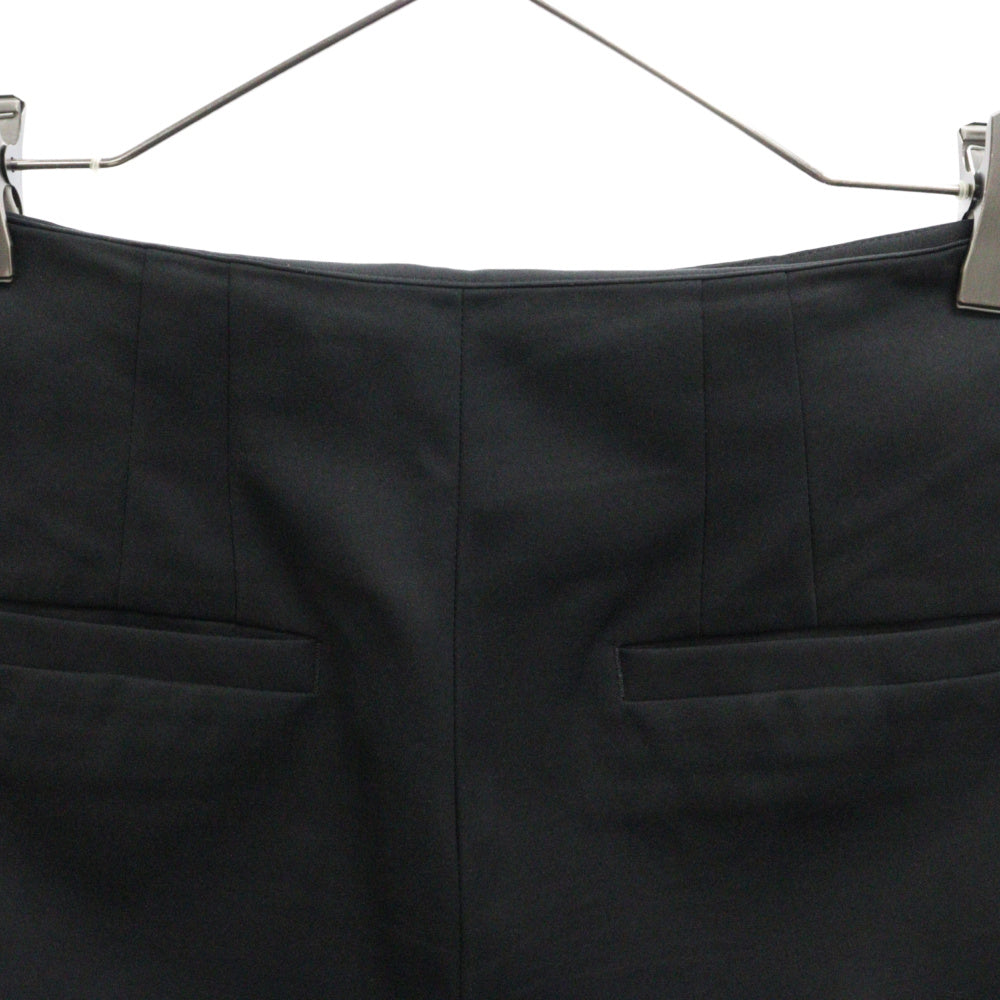 UNITED ARROWS(ユナイテッドアローズ) ハイウエスト ジップフライ コットン テーパードパンツ ブラック 1514-202-4474 レディース