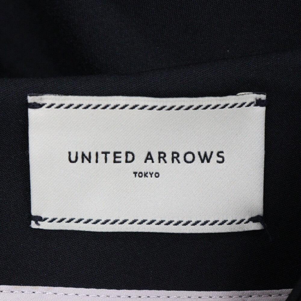 UNITED ARROWS(ユナイテッドアローズ) ハイウエスト ジップフライ コットン テーパードパンツ ブラック 1514-202-4474 レディース
