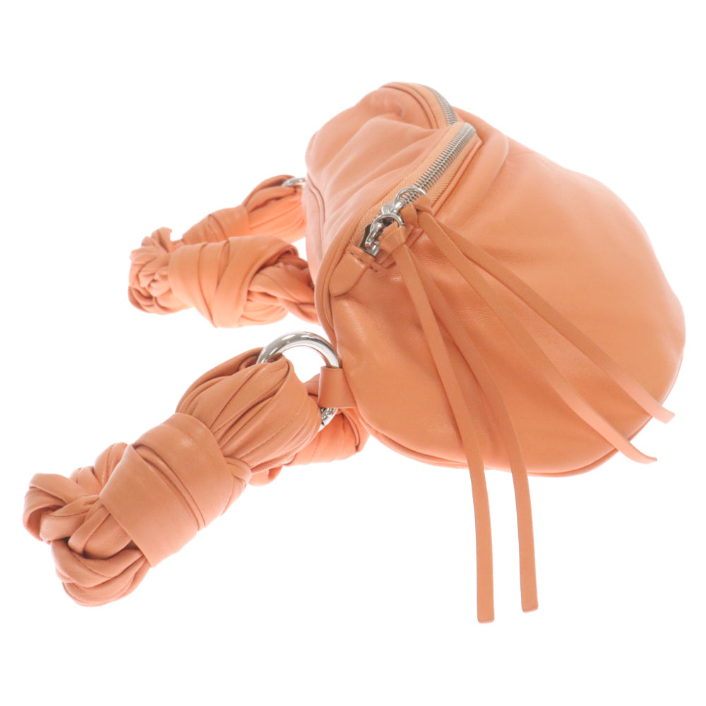 JIL SANDER(ジルサンダー) クロスボディ ベルト レザーショルダーバッグ オレンジ/シルバー JSPU855642-WUB01046N-639