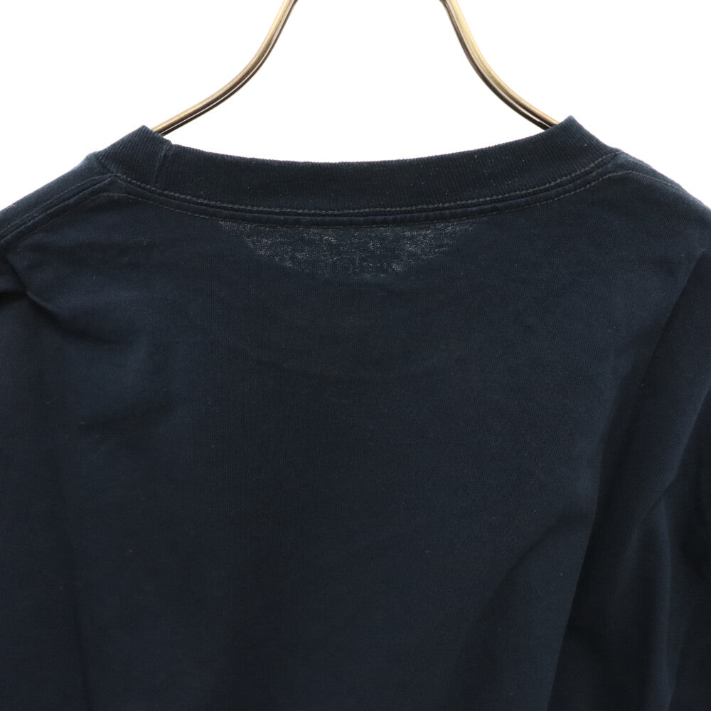 700FILL (セブンハンドレッドフィル) ワンポイントロゴプリント クルーネック 半袖Tシャツ ネイビー