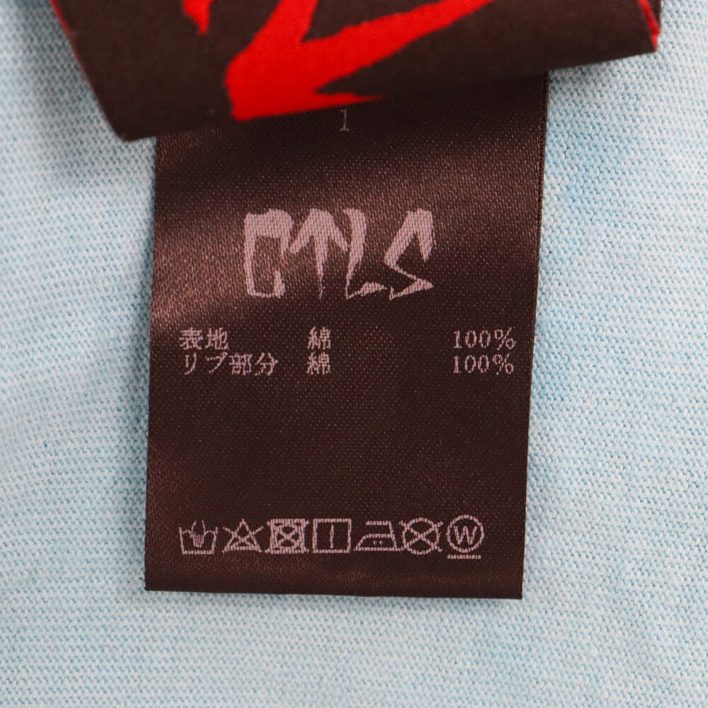 cvtvlist(カタリスト) H.N.DL/S Tee タイダイ 総柄 プリント 長袖カットソー Tシャツ ブルー 2201080302