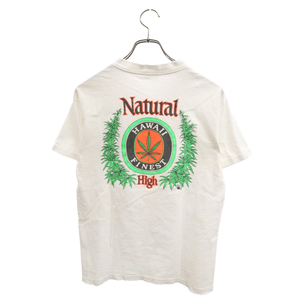 VINTAGE(ヴィンテージ) 90S Natural High USA製 MILLER ミラーボディ ナチュラルハイ プリントTシャツ 半袖カットソー ホワイト