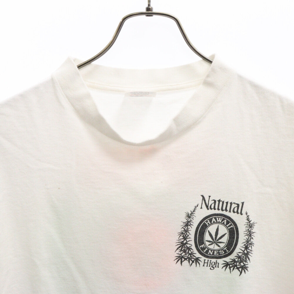 VINTAGE(ヴィンテージ) 90S Natural High USA製 MILLER ミラーボディ ナチュラルハイ プリントTシャツ 半袖カットソー ホワイト