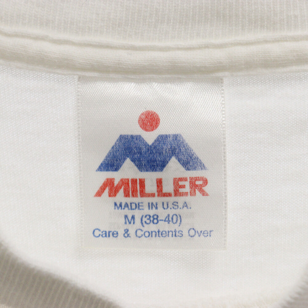 VINTAGE(ヴィンテージ) 90S Natural High USA製 MILLER ミラーボディ ナチュラルハイ プリントTシャツ 半袖カットソー ホワイト
