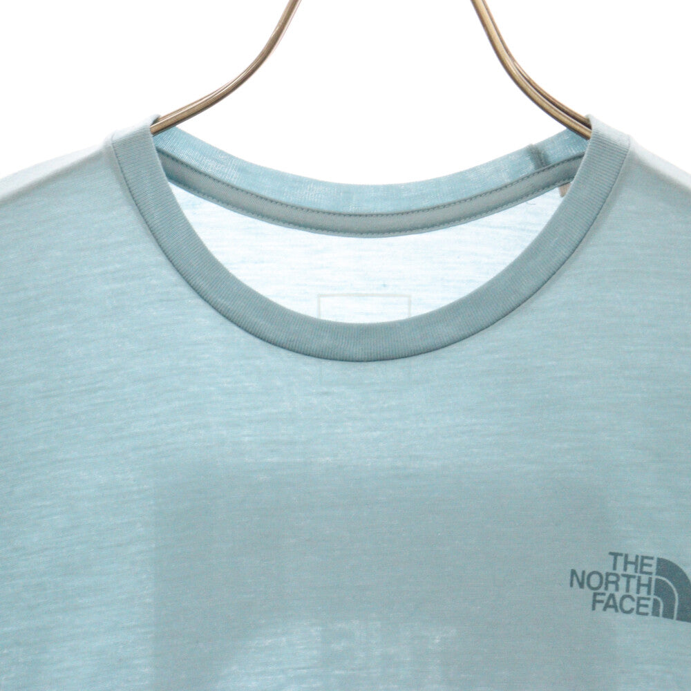 THE NORTH FACE(ザノースフェイス) ショート スリーブ フラッシュ ドライ メリノ クルー カットソー Tシャツ ブルー NT32087