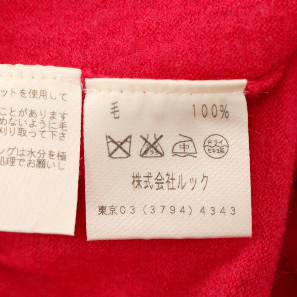 MARC BY MARC JACOBS(マーク バイ マーク ジェイコブス) ショート丈 ビジューデザイン ウールカーディガン ピンク レディース