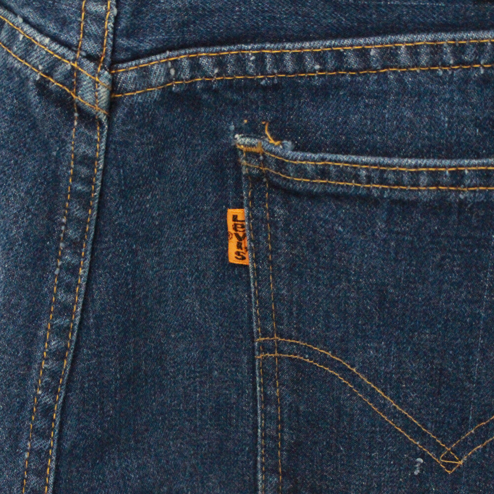 Levi's(リーバイス) 70S VINTAGE 646 ボタン裏16 オレンジタブ ヴィンテージ フレア デニムパンツ インディゴ