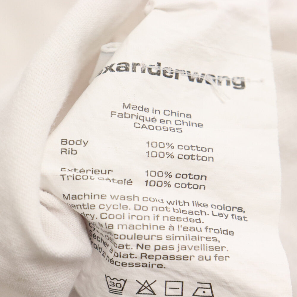 ALEXANDER WANG(アレキサンダーワン) 変形レイヤード デザイン ノースリーブ ミニワンピース タンクトップ ホワイト