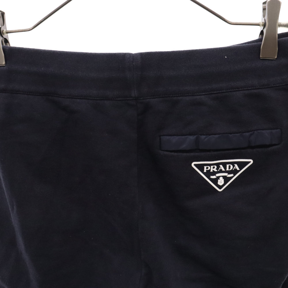 PRADA(プラダ) バック トライアングル ロゴプリント ナイロンポケット スウェットパンツ ネイビー UJP201 R222 10UF