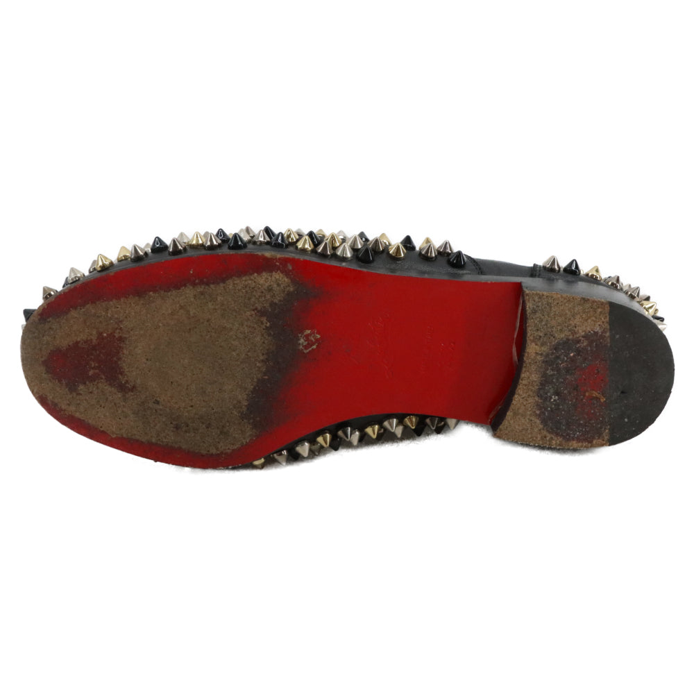 CHRISTIAN LOUBOUTIN(クリスチャンルブタン) FREDDY フレディ スタッズデザイン フラット ドレスシューズ ダービーシューズ ブラック