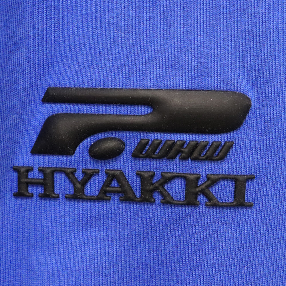 hyakki(ヒャッキ) 23AW HYAKKI Sports Tee Blue ロゴプリント 半袖Tシャツ ブルー 23AW-HY032