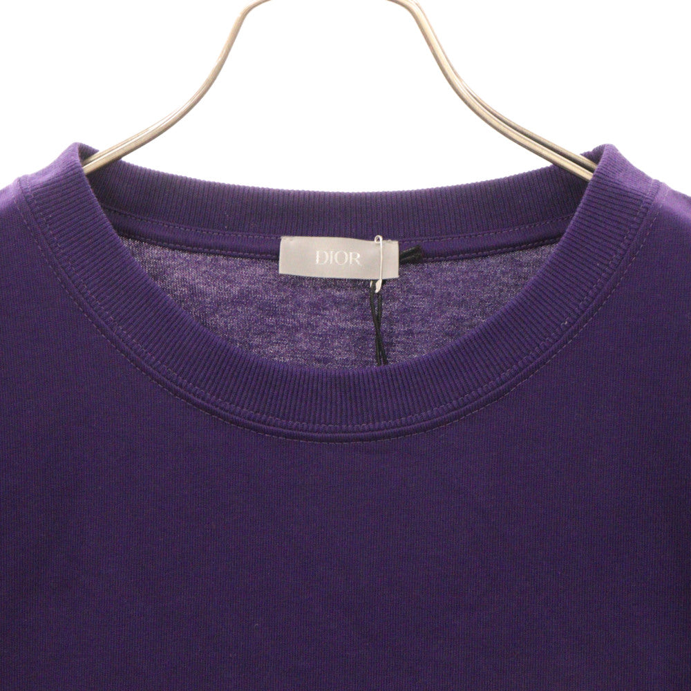 DIOR(ディオール) 23SS ロゴ刺繍 半袖Tシャツ パープル 313J696A0554