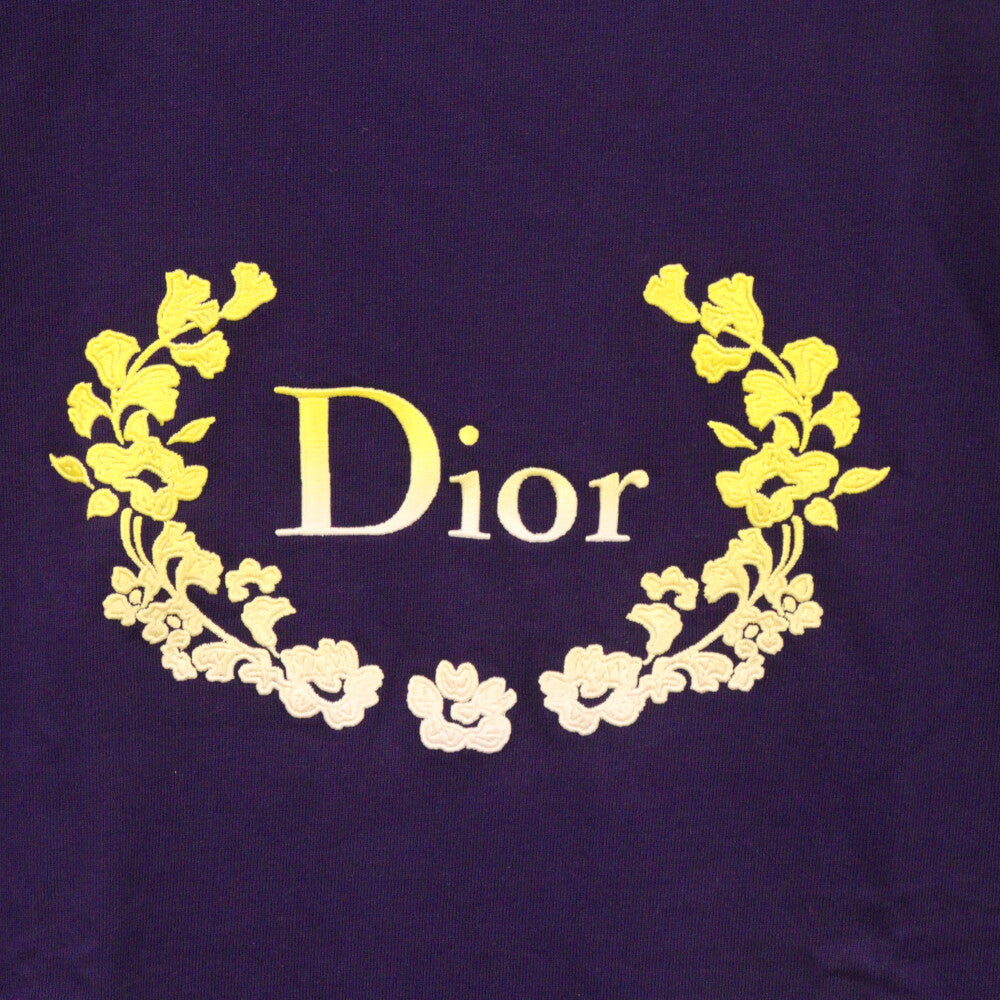 DIOR(ディオール) 23SS ロゴ刺繍 半袖Tシャツ パープル 313J696A0554