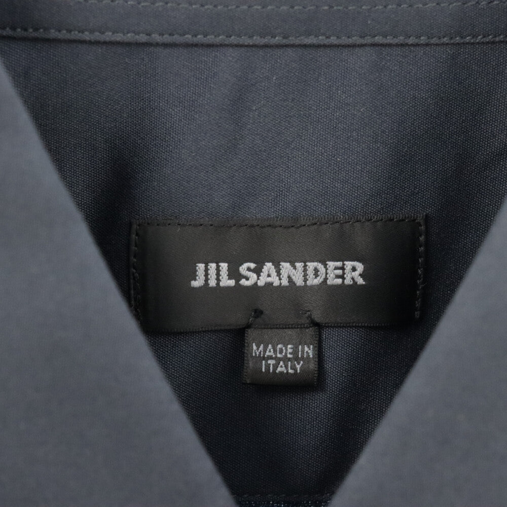 JIL SANDER(ジルサンダー) フライフロント 比翼長袖シャツ ネイビー JSML740526