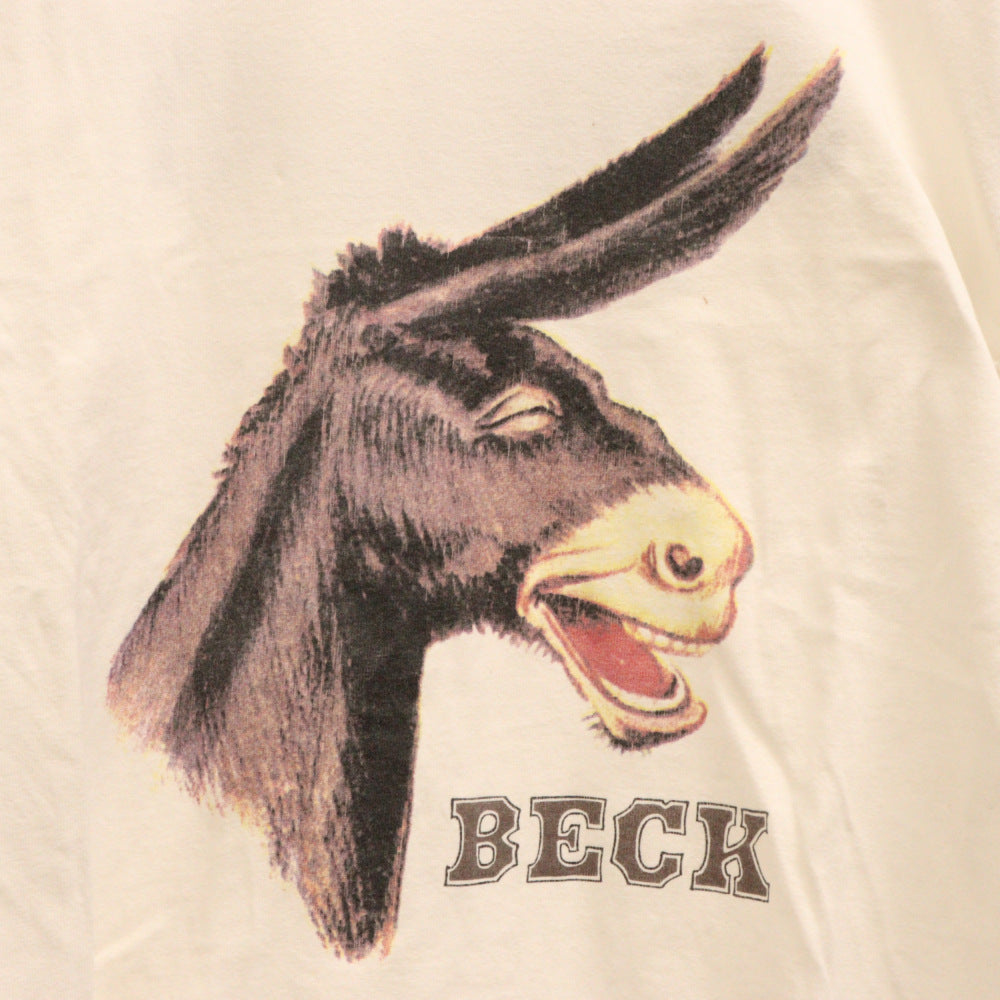 VINTAGE(ヴィンテージ) 90S BECK GILDAN ベック ギルダンボディ 半袖プリントTシャツ カットソー ホワイト