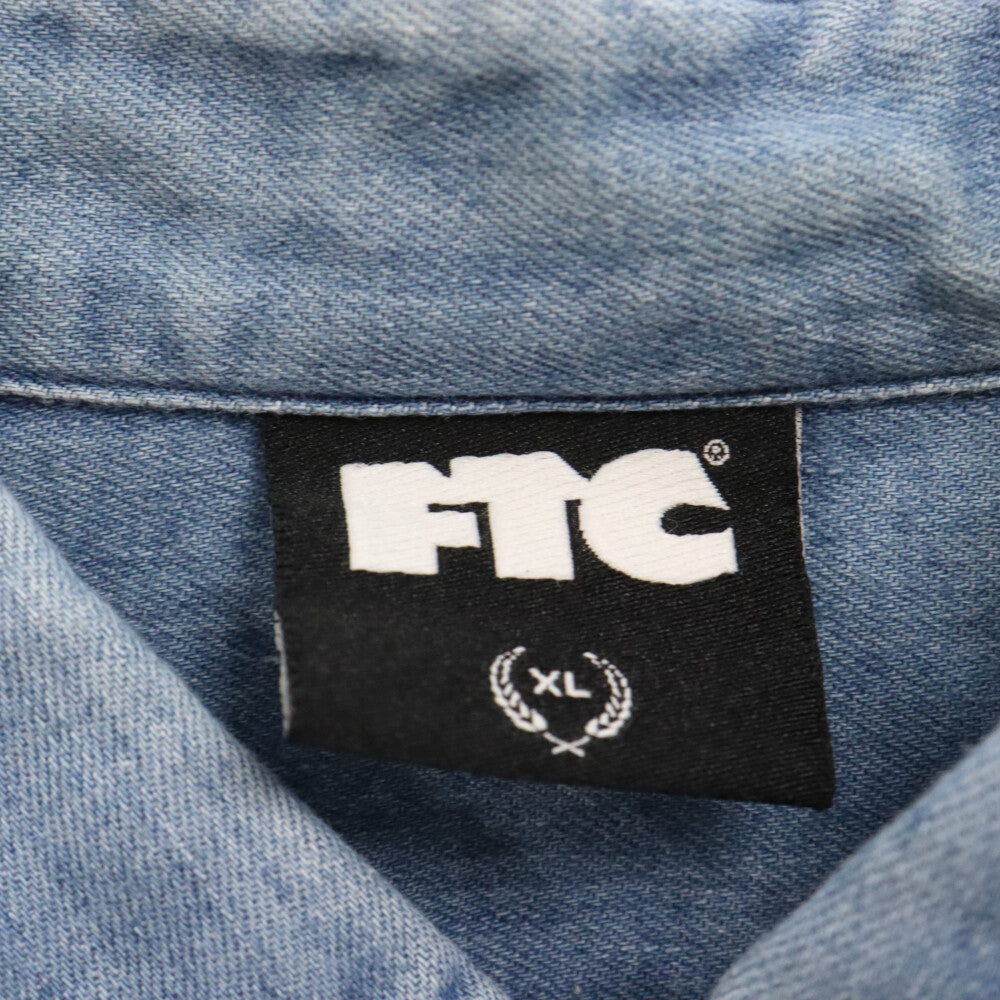 FTC(エフシーティー) ボタンダウン 半袖デニムシャツ インディゴ FTC020SUMSH04