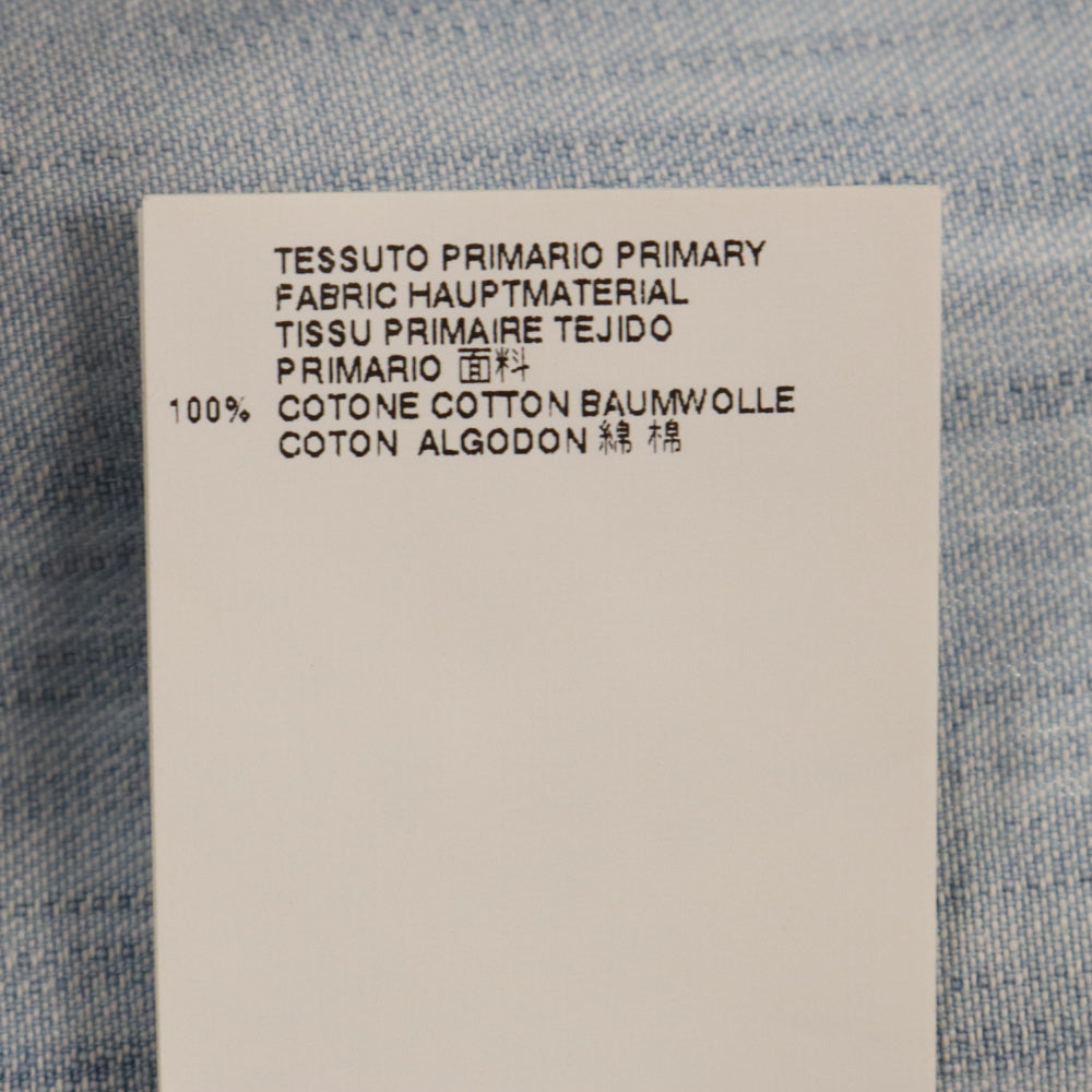 DSQUARED2(ディースクエアード) ハーフスナップボッタン 切替デザイン 半袖シャツ ブルー レディース S75NC0522 S30114