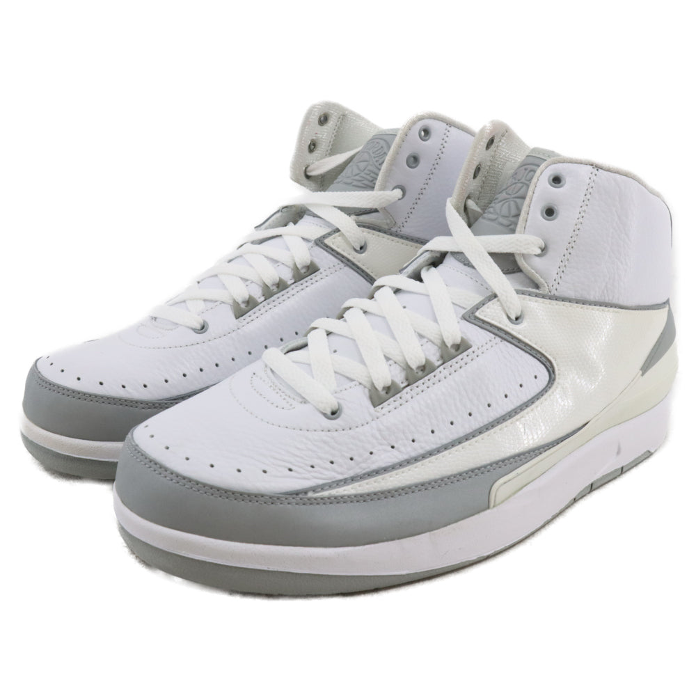 NIKE(ナイキ) 【観賞用 2009製】AIR JORDAN 2 RETRO SILVER ANNIVERSARY エアジョーダン2 シルバー アニバーサリーミッドカット スニーカー US10.5/28.5cm 385475-101