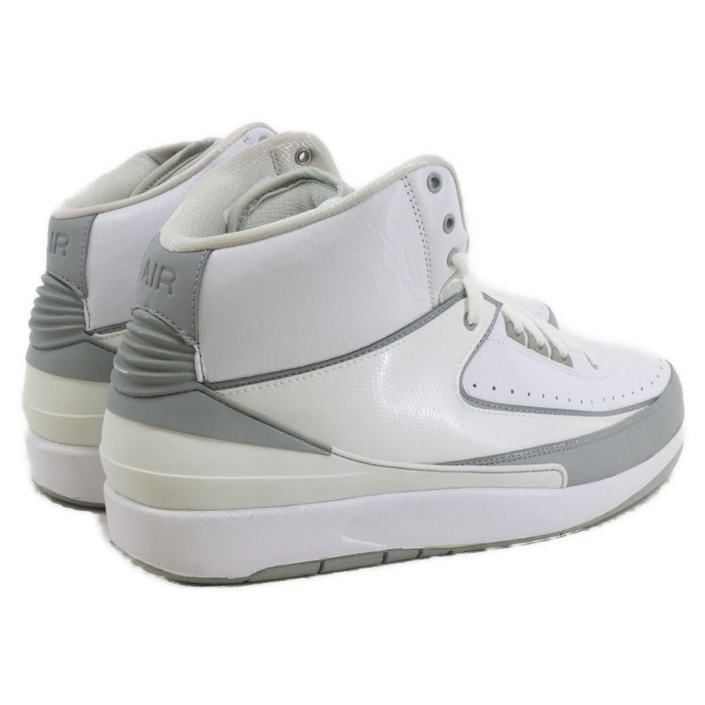 NIKE(ナイキ) 【観賞用 2009製】AIR JORDAN 2 RETRO SILVER ANNIVERSARY エアジョーダン2 シルバー アニバーサリーミッドカット スニーカー US10.5/28.5cm 385475-101
