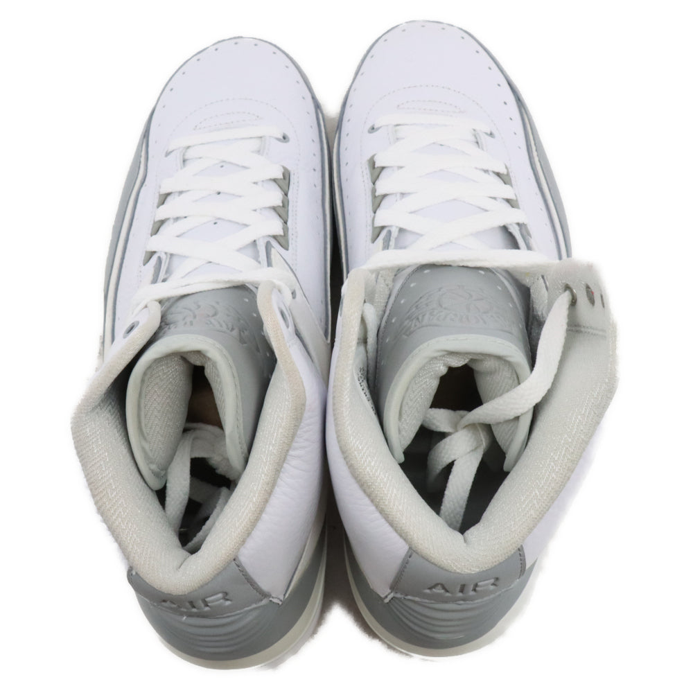 NIKE(ナイキ) 【観賞用 2009製】AIR JORDAN 2 RETRO SILVER ANNIVERSARY エアジョーダン2 シルバー アニバーサリーミッドカット スニーカー US10.5/28.5cm 385475-101