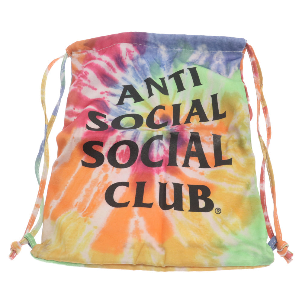 ANTI SOCIAL SOCIAL CLUB(アンチソーシャルソーシャルクラブ) ロゴプリント ナップザック タイダイバックパック マルチ
