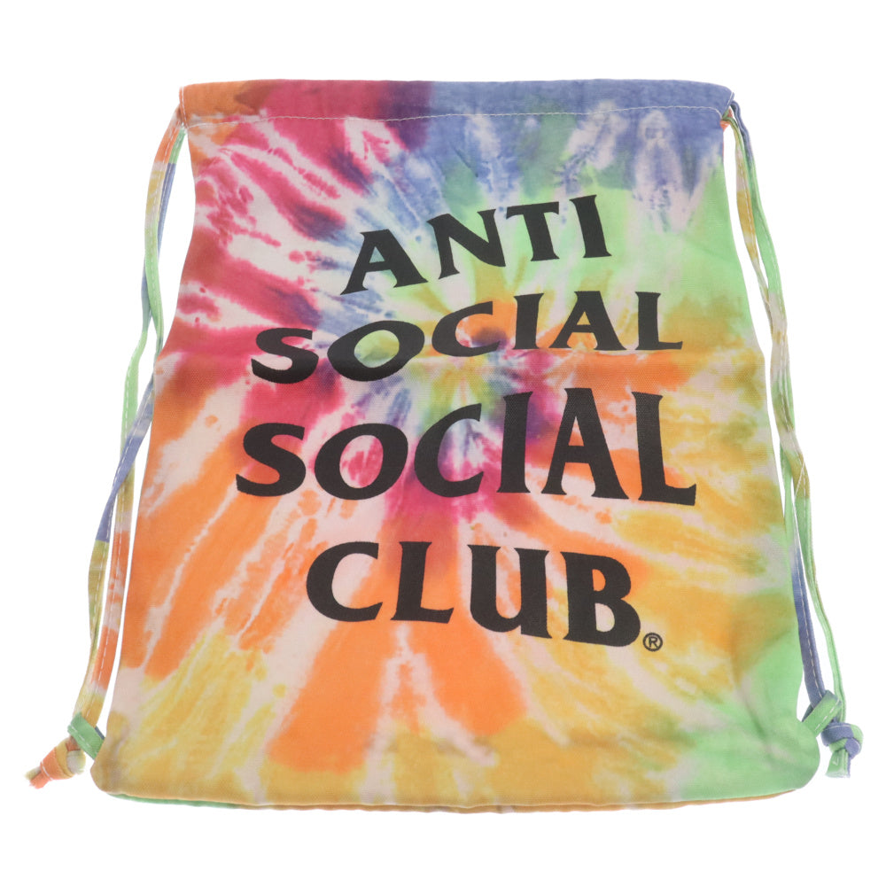 ANTI SOCIAL SOCIAL CLUB(アンチソーシャルソーシャルクラブ) ロゴプリント ナップザック タイダイバックパック マルチ