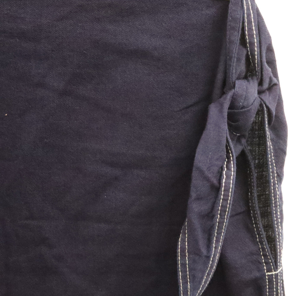 MM6 Maison Margiela(エムエムシックスメゾンマルジェラ) 18SS アシンメトリー オフショルダー ワンピース ドレス ネイビー S32CT0946 S30517