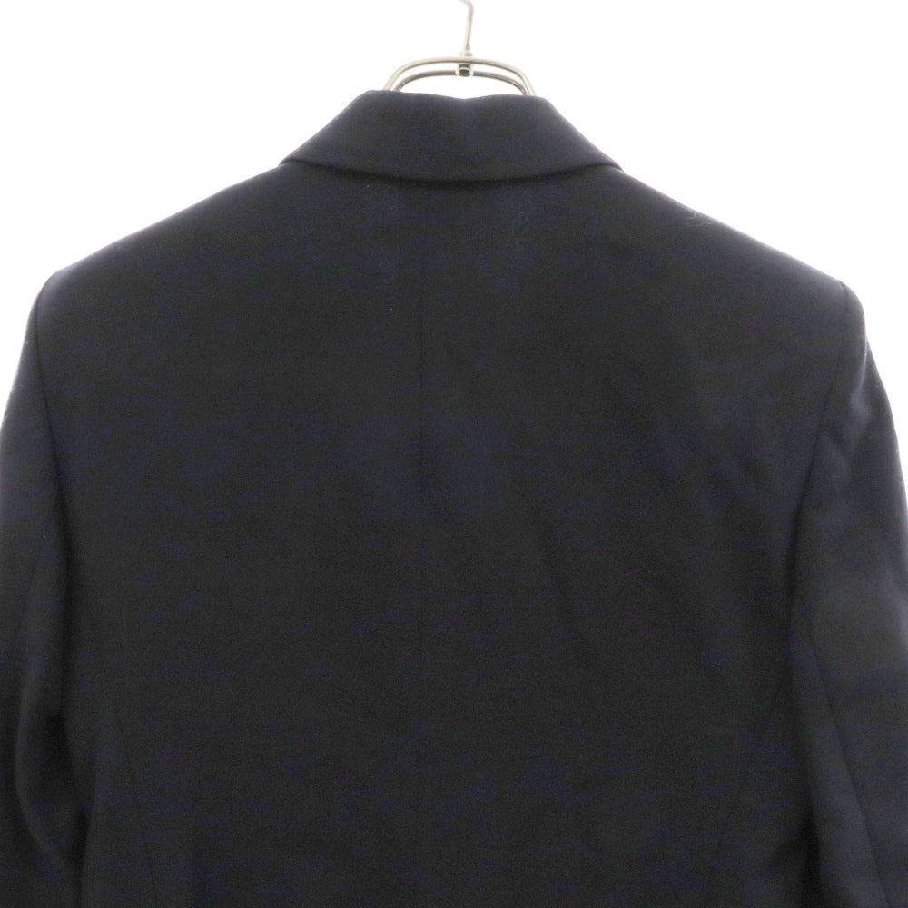 EMPORIO ARMANI(エンポリオアルマーニ) ノッチトラペル 1ボタン テーラードジャケット ネイビーD-TK-6246