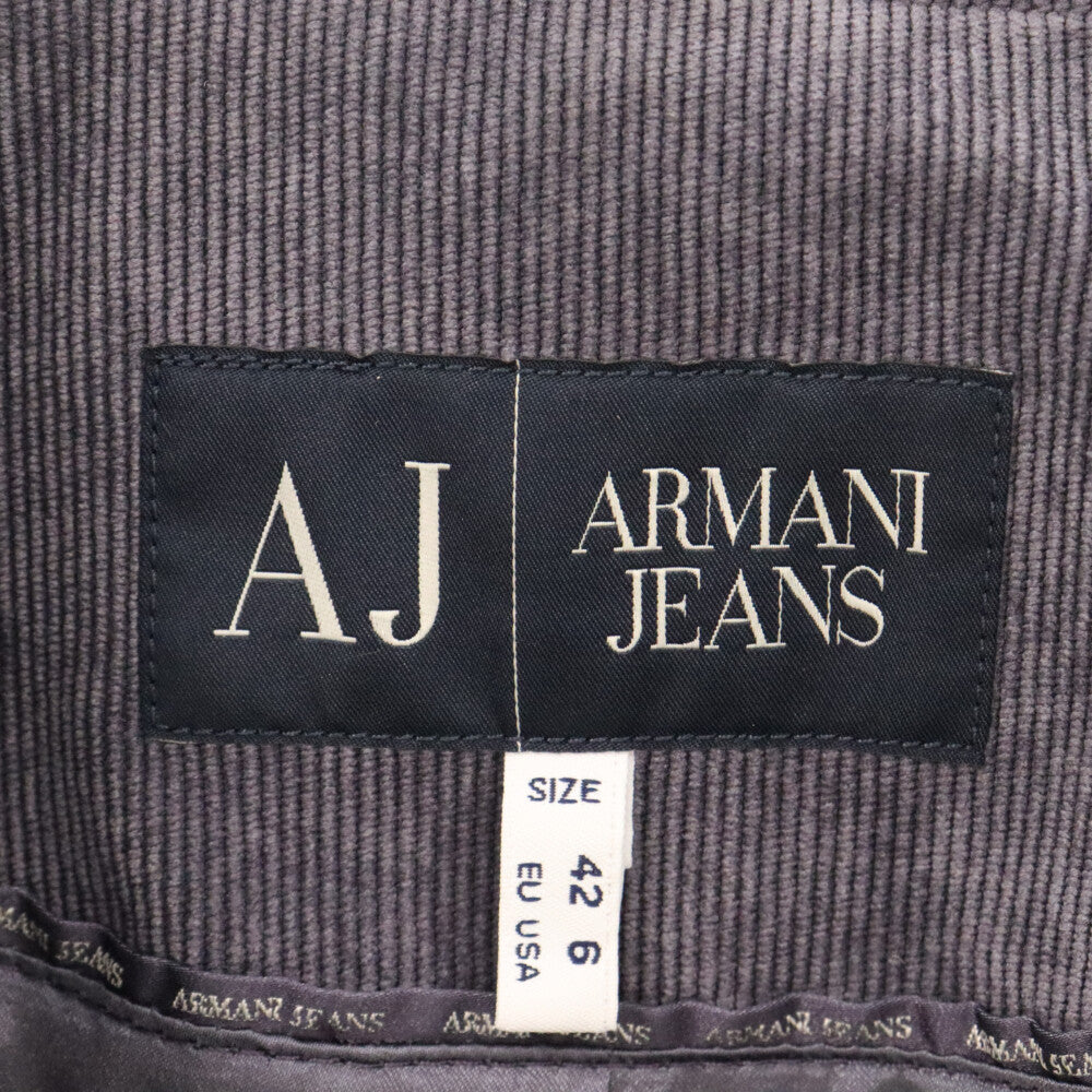 ARMANI JEANS(アルマーニ ジーンズ) ピークドラペル コーデュロイ テーラードジャケット パープル N14MZ 5Z L5 CA 37360