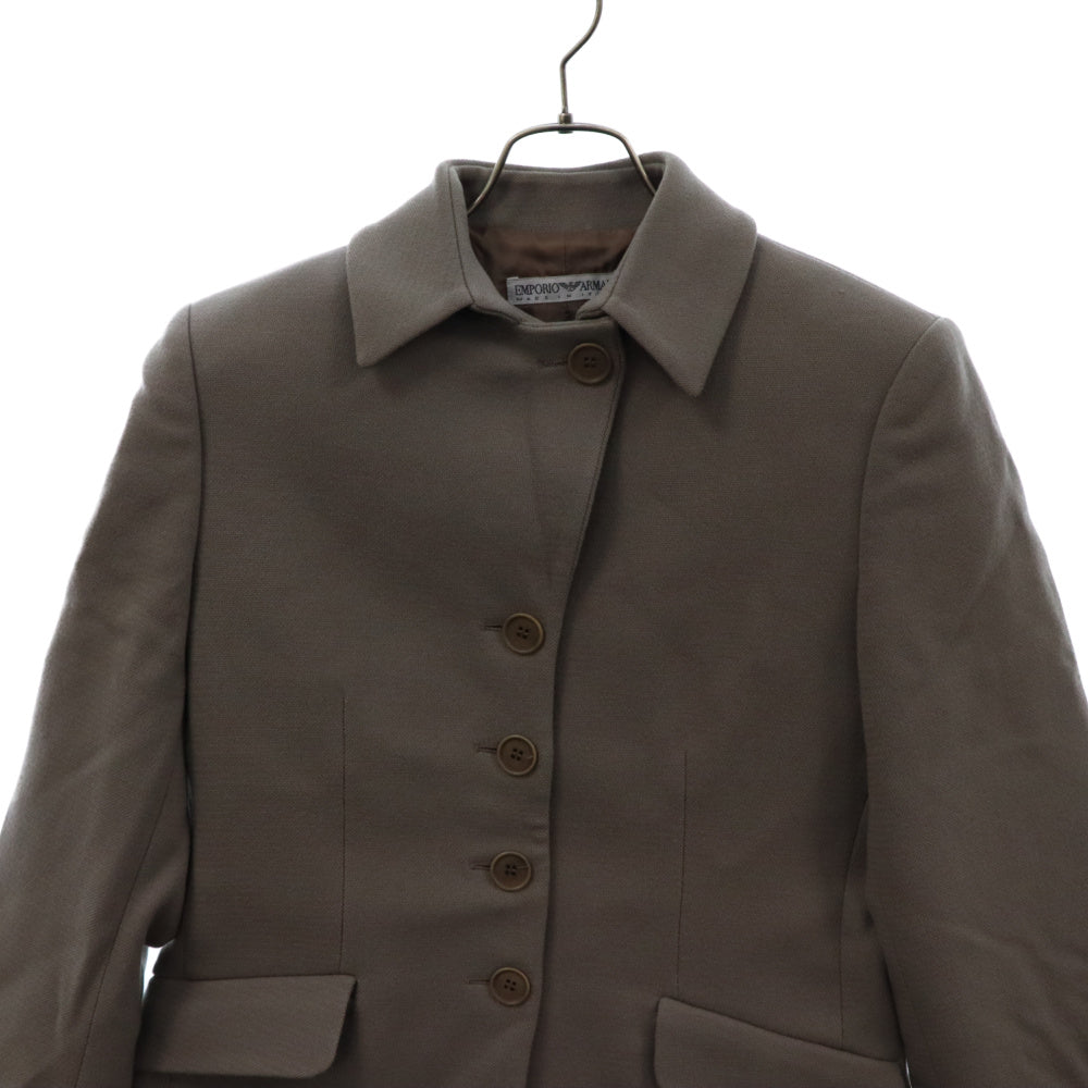 EMPORIO ARMANI(エンポリオアルマーニ) 5ボタン フラップポケット テーラードジャケット ベージュ D-TK-6246
