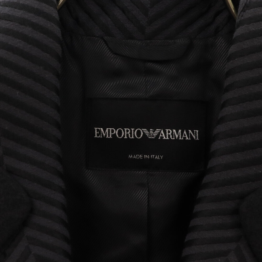 EMPORIO ARMANI(エンポリオアルマーニ) ウール切り替え ボナパルト カラー テーラードジャケット チャコールグレー F2G08T F2121