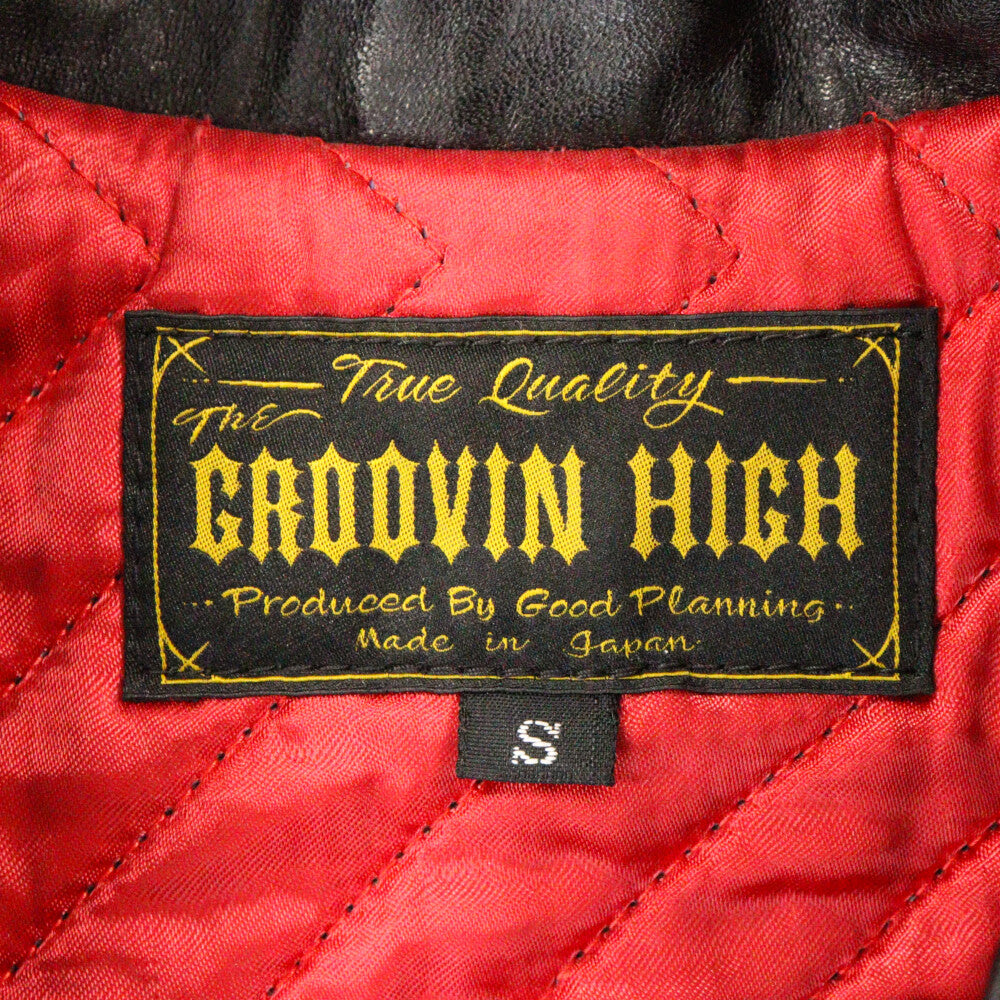 The GROOVIN HIGH(グルービンハイ) 2 STAR ツースター レザー ダブル ライダースジャケット ブラック