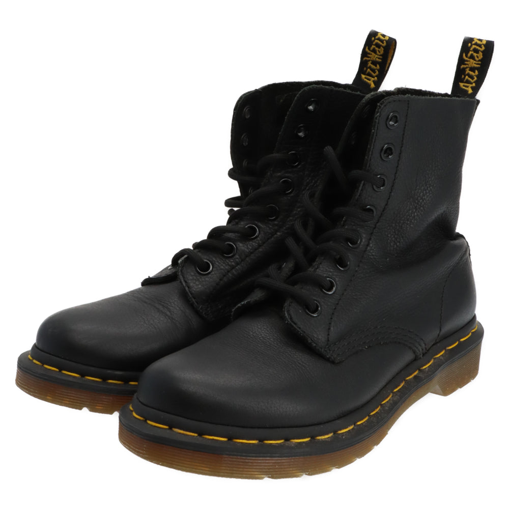Dr.Martens(ドクターマーチン) 1460 PASCAL VIRGINIA LEATHER パスカル ヴァージニアレザー 8ホール ハイカットブーツ レディース ブラック UK4