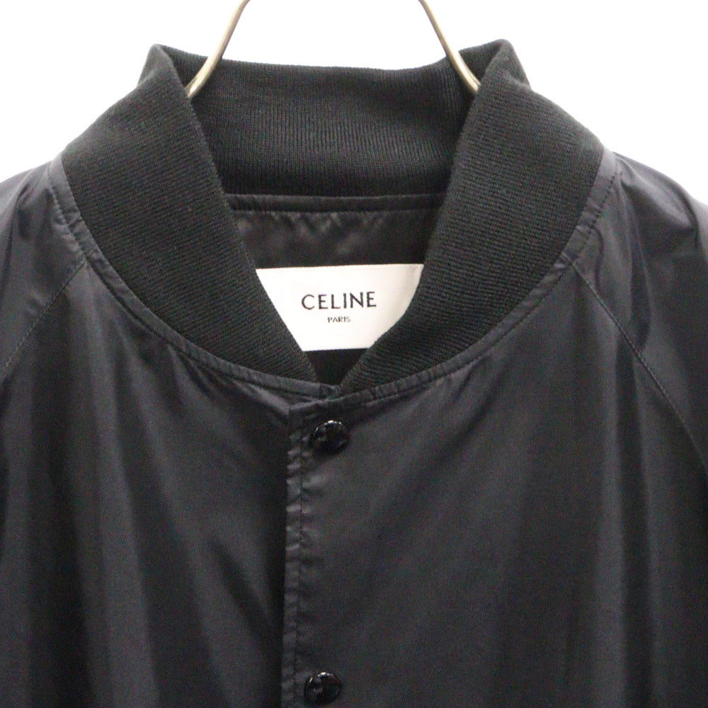 CELINE(セリーヌ) 22AW BOY DOLL NYLON TEDDY JACKET バックロゴプリント ナイロンテディジャケット ブルゾン 2W751495M