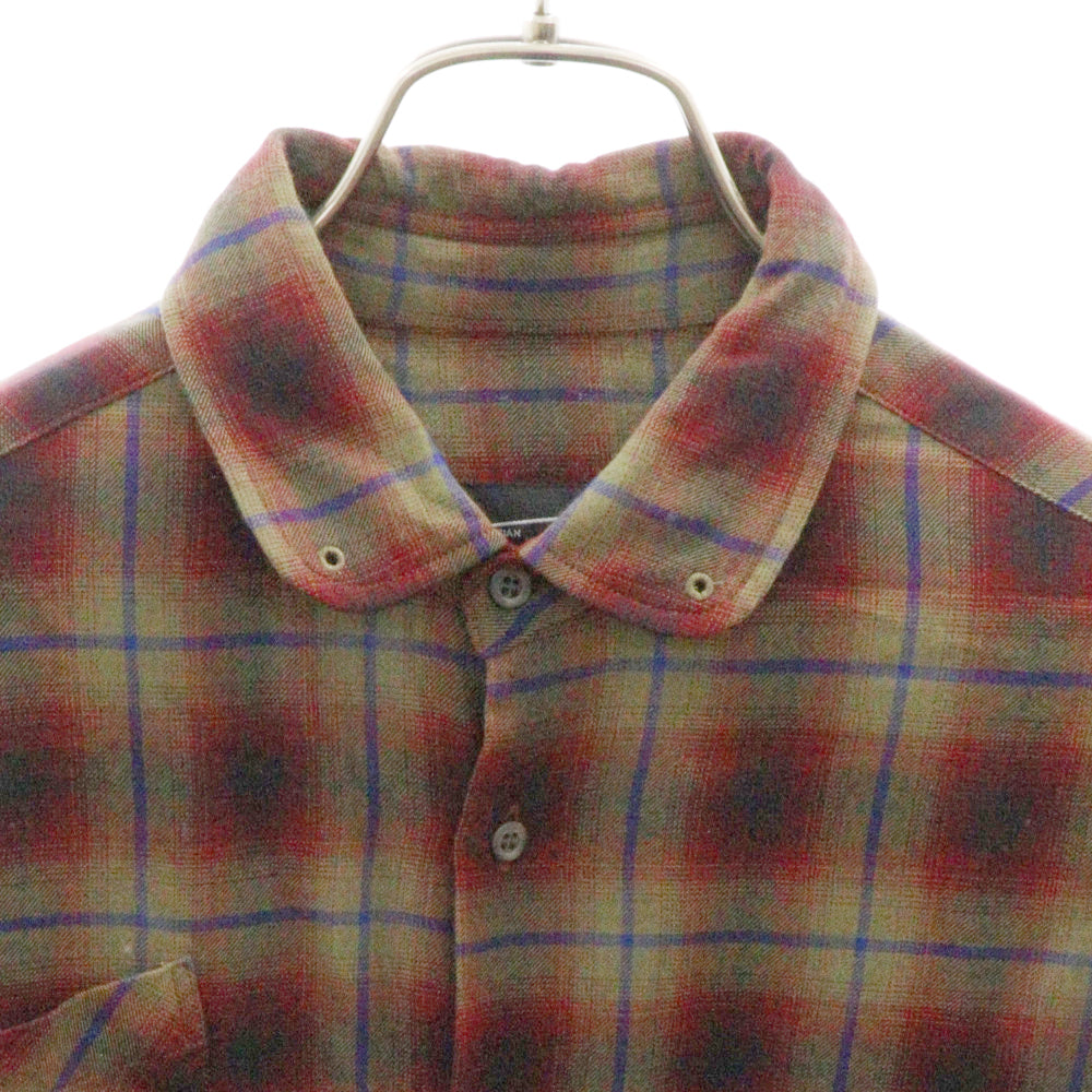 LAD MUSICIAN(ラッドミュージシャン) ROUND COLLAR SHIRT ラウンド カラー 長袖シャツ マルチ 2116-121